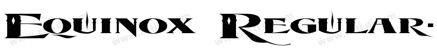 Equinox Regular字体转换